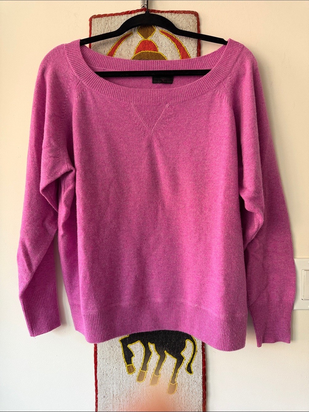 “J. Crew” Gorgeous 100 Cashmere Hot Pink Sweater